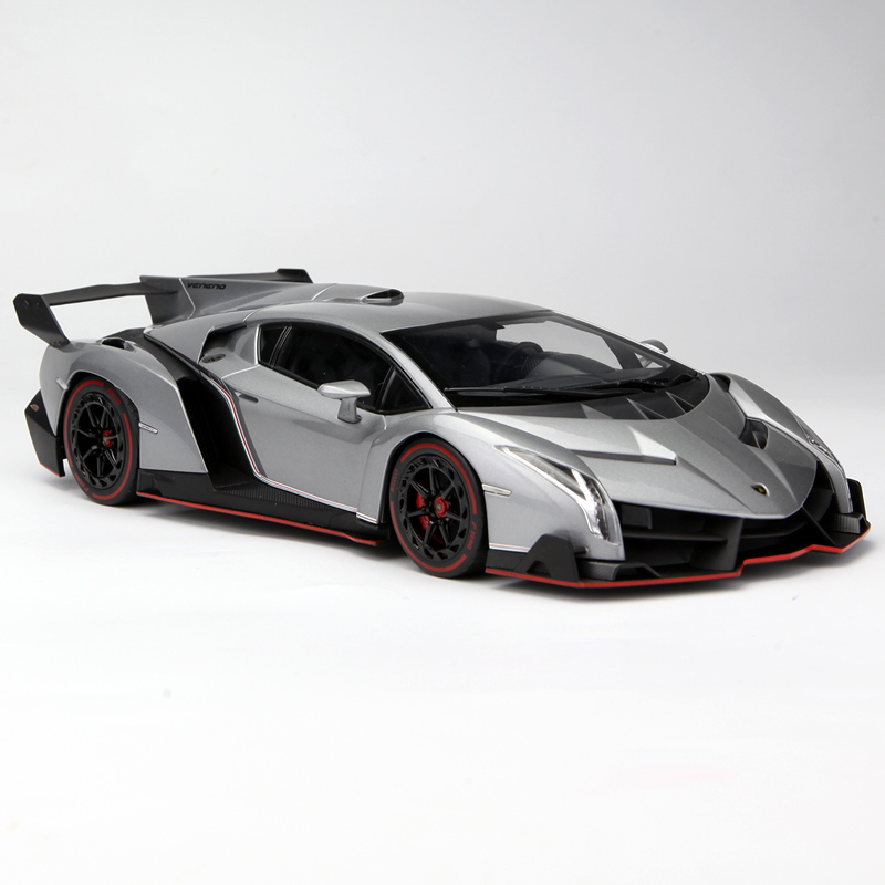 ousia/京商 1:18 兰博基尼毒药veneno 合金仿真静态汽车模型 灰色