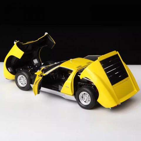 京商 1/18 Lamborghini Miura SV 黄色 合金汽车模型