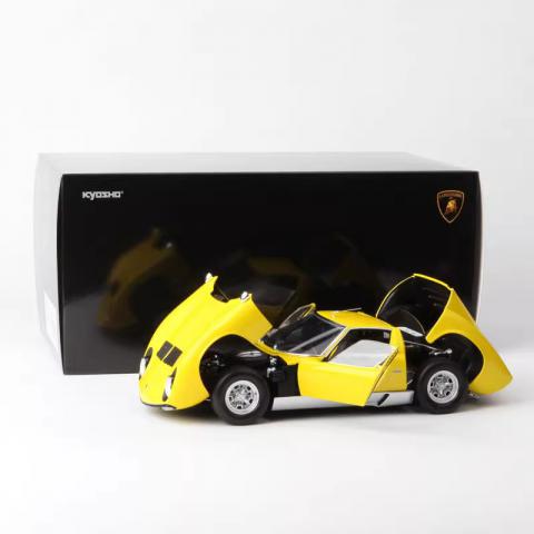 京商 1/18 Lamborghini Miura SV 黄色 合金汽车模型
