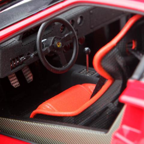 KYOSHO京商 1/18 法拉利 Ferrari F40 合金汽车模型 红色 全开