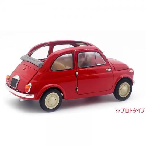 京商 1/18 菲亚特 Fiat Nuova 500 合金汽车模型 可开门红色