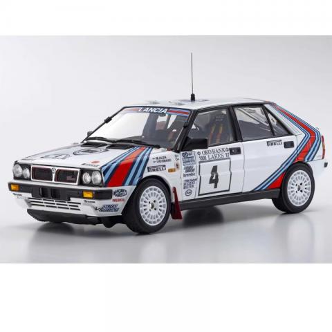 KYOSHO京商 1/18 1/18 Lancia Delta HF -1987 4号 合金汽车模型