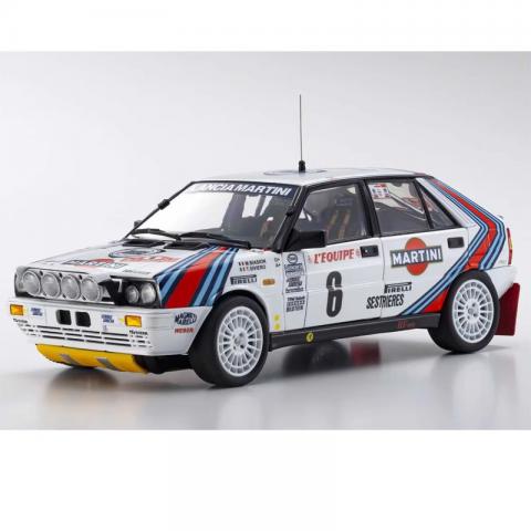 KYOSHO京商 1/18 1/18 Lancia Delta HF -1987 6号 合金汽车模型